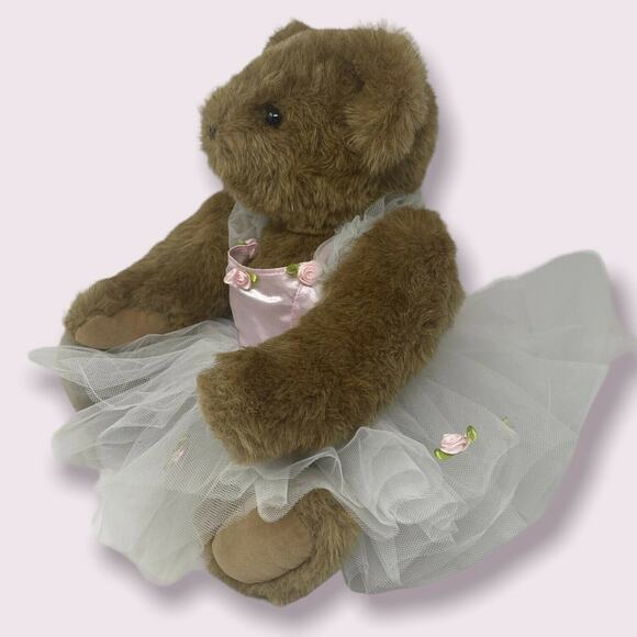 Vermont Teddy Bear Ballerina Tulle Jointed Plush 16” 2011 - Picture 3 of 11